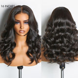 Loose Wave Human Hair 5x5 Closure Lace Wig 13x4 Frontal Lace Wig Naturlal Black #1B