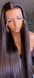 Straight Human Hair 5x5 Closure Lace Wig 13x4 Frontal Lace Wig Naturlal Black #1B