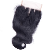 Bundle Deals With Closure Loose Wave Virgin Human Hair Natural Black