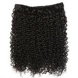 Bundle Deals With Closure Natural Curly Virgin Human Hair Natural Black