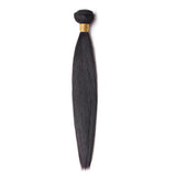 Bundle Deals With Closure Straight Virgin Human Hair Natural Black