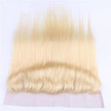 #613 13x4 13x6 Straight Frontal Human Hair Blonde Frontal