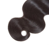 Bundle Deals With Closure Body Wave Virgin Human Hair Natural Black