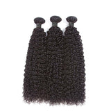 Kinky Curly Virgin Human Hair Natural Black Bundles